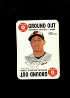 2017 Topps Heritage Insert Blue Back Game Card #09 Manny Machado BALTIMORE ORIOLES Ground Out MINT